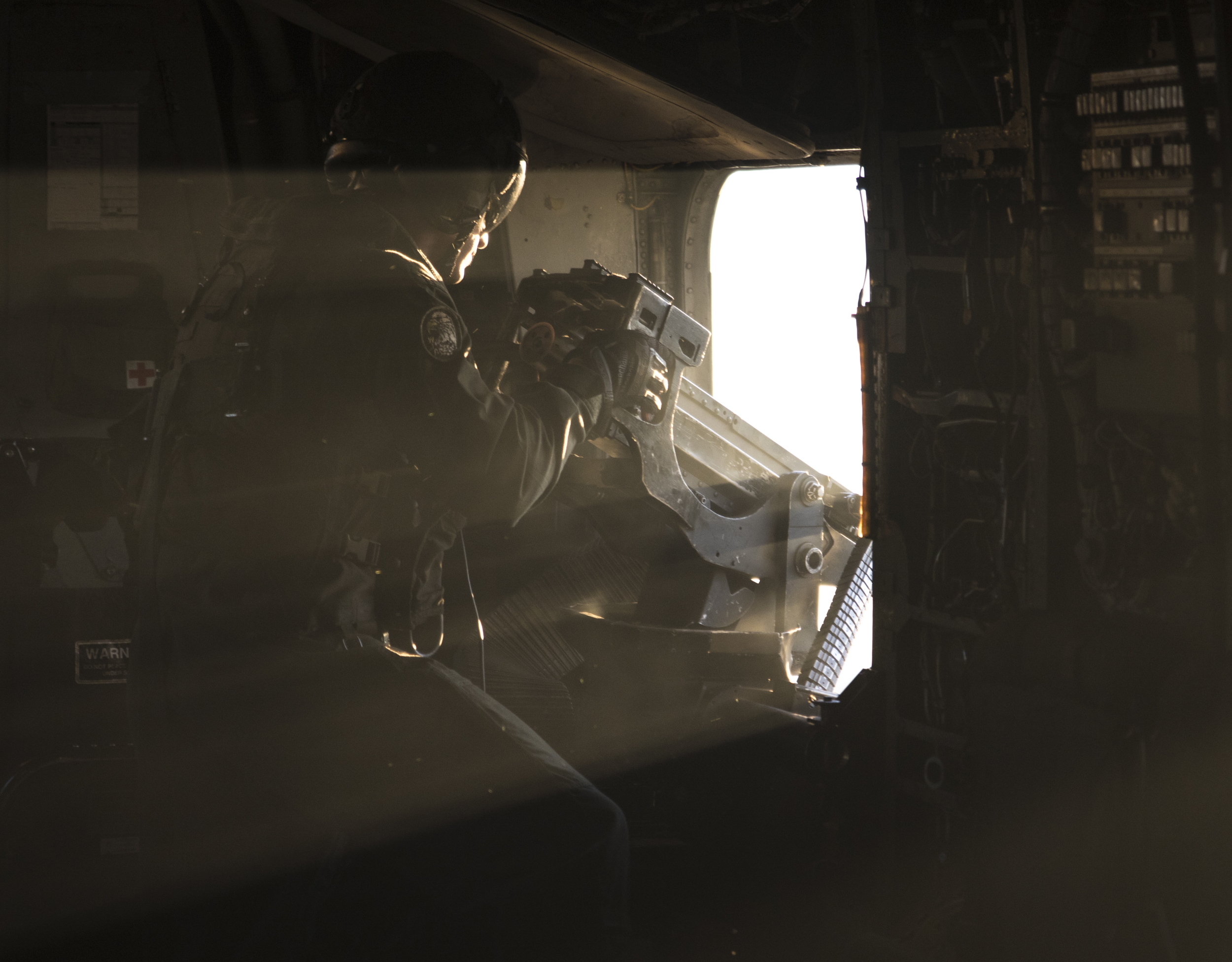 M2 machine gun from a CH-53E Super Stallion