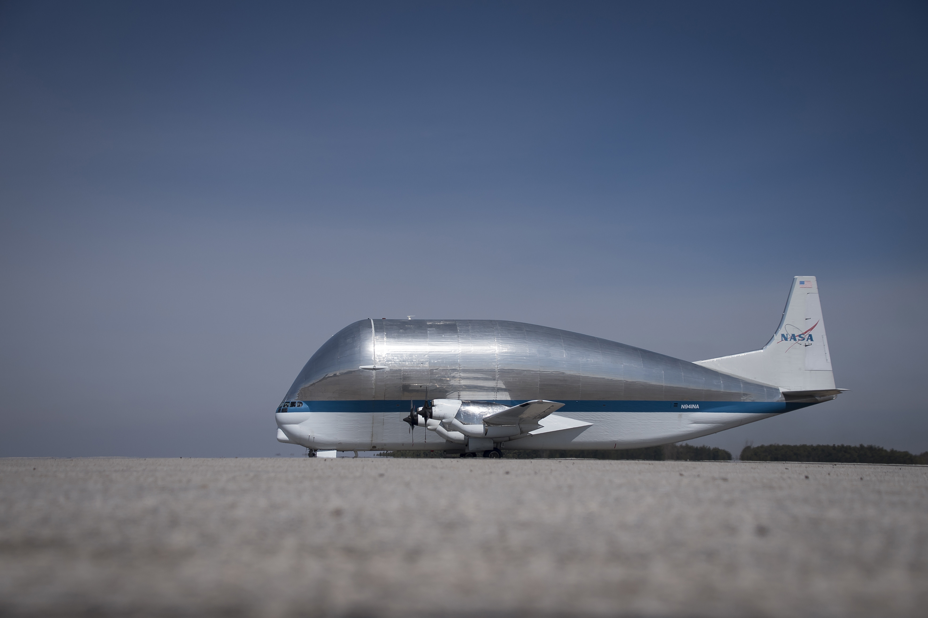 NASA Super Guppy Arrives in Mansfield